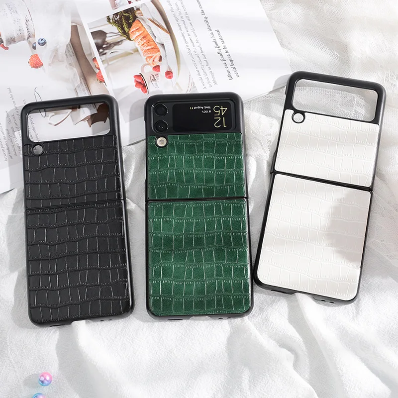 

Genuine Leather Case For Samsung Galaxy Z Flip 4 Case