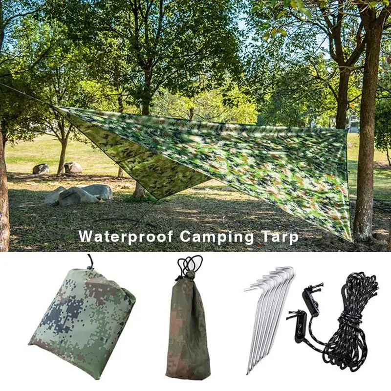 

Multifunctional Waterproof Sun Shelter Tent Tarp Anti UV Beach Tent Shade Outdoor Camping Hammock Rain Fly Camping Sunshade