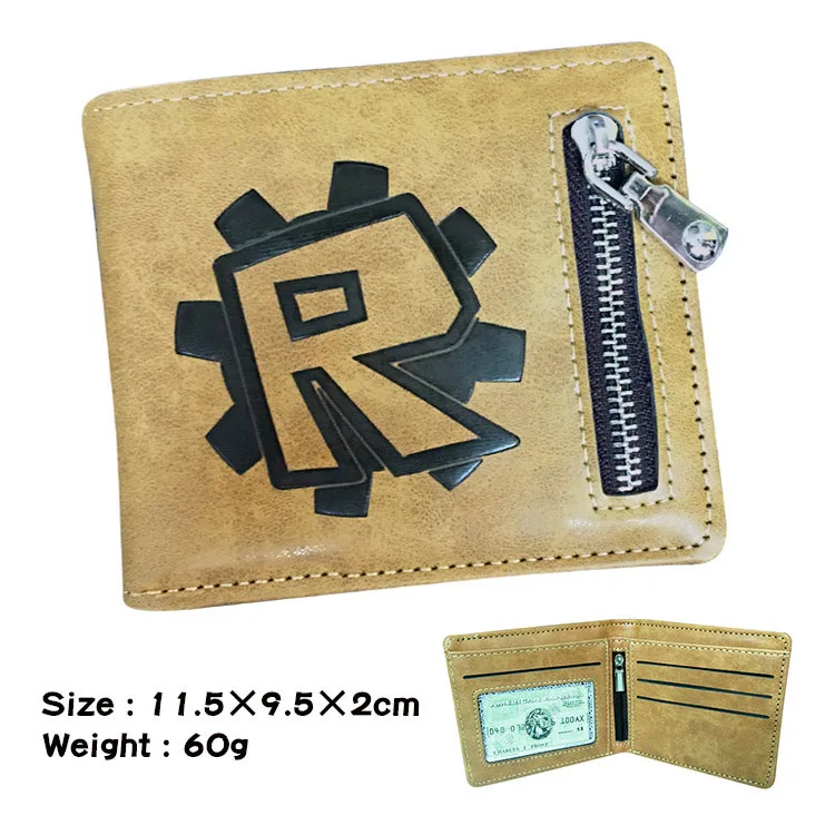 

Roblox Game Peripheral Student Coin Purse Short Section Folded Embossed Wallet Men's Wallet Card Holder Children's Toys Gifts