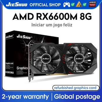 JIESHUO RX 6600M 8GB  Graphics Card GPU GDDR6 128-bit 14 Gbps RX6600M 8GB 7nm  Video Card Support Desktop CPU game graphics 1