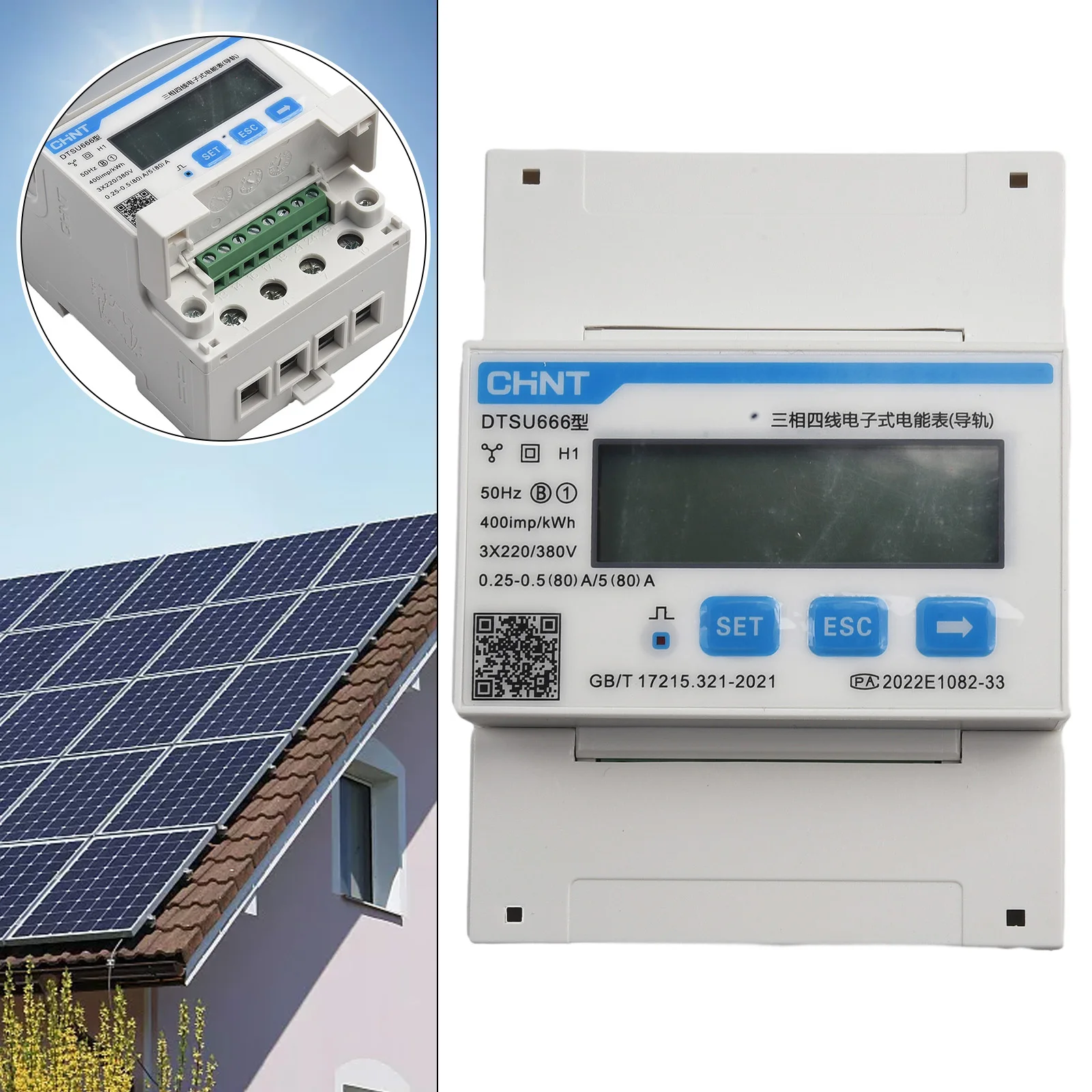 

Smart Meter Energy Meter A For Import And Export 220/380V ABS Electric Energy Meter Instrument Multifunctional