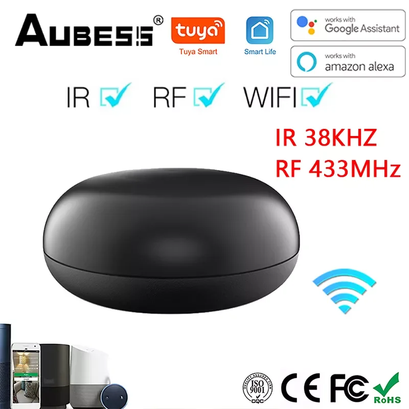 

Smart Wifi Rf IR Remote Control 433 Mhz Infrared Air Conditioning Controller Work With Alexa Smart Life