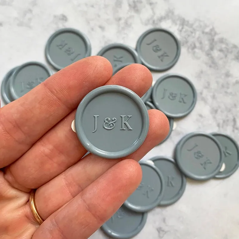 Оригинальные Заказные восковые уплотнения индивидуальные наклейки монограмма