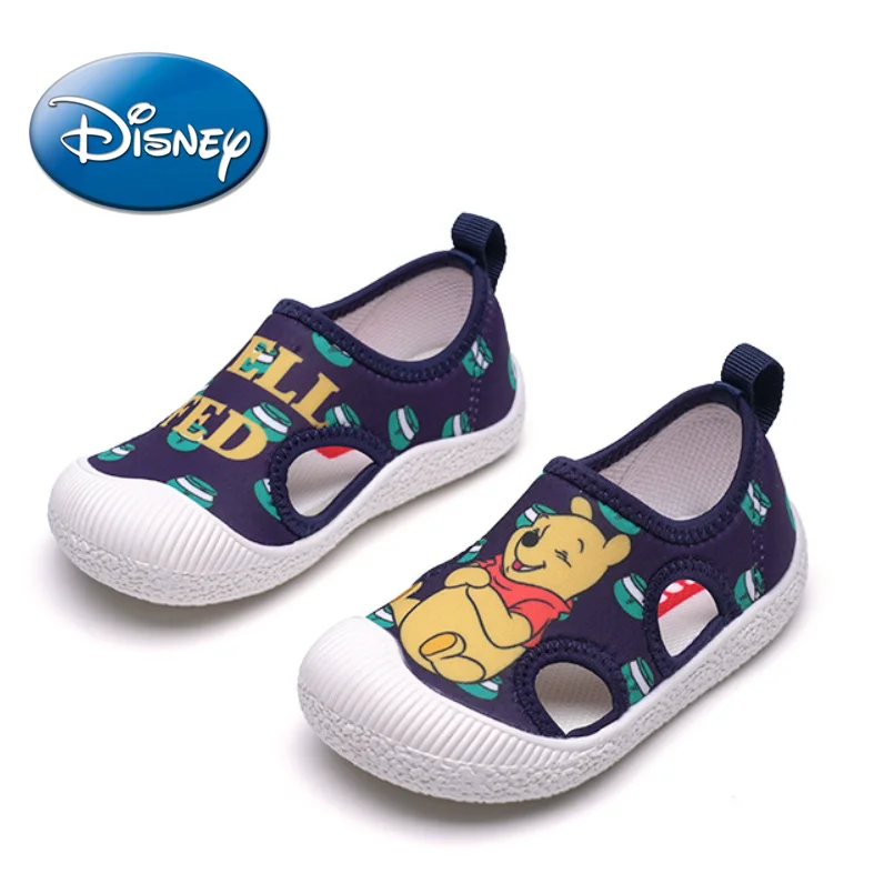 Disney Children Girls' Sandals Soft Princess Sandals Lightweight Shiny Printed Baby Shoes Comfortable Summer Girls'Cartoon Cute