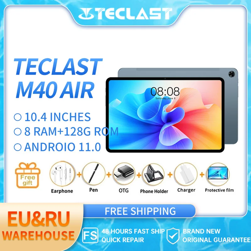 

Teclast Tablet T40 Pro 10.4 inch 8GB RAM 128GB ROM 1920x1200 UNISOC T618 Octa Core 4G Network Wifi Android 11 18W Fast Charging
