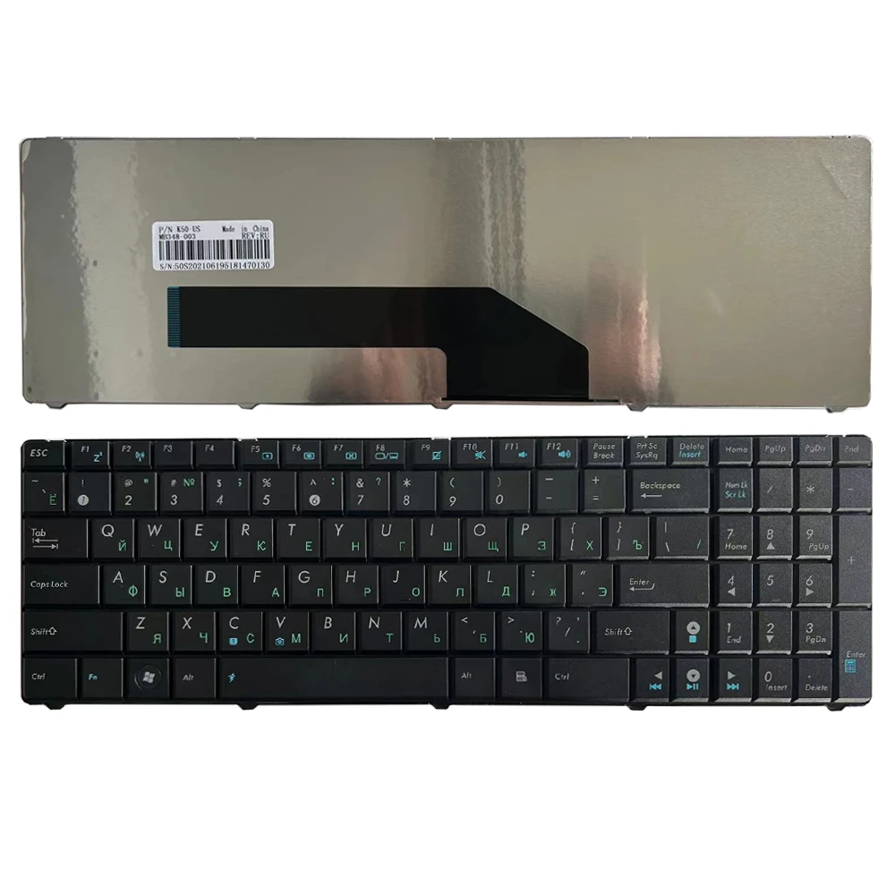 

New Russian Keyboard For ASUS K50 K50A K51 K60 K61 K62 P50 P50IJ K51 K70 K70IJ F90 F90SV X5D F52 F52A X5DC X70IL RU Black