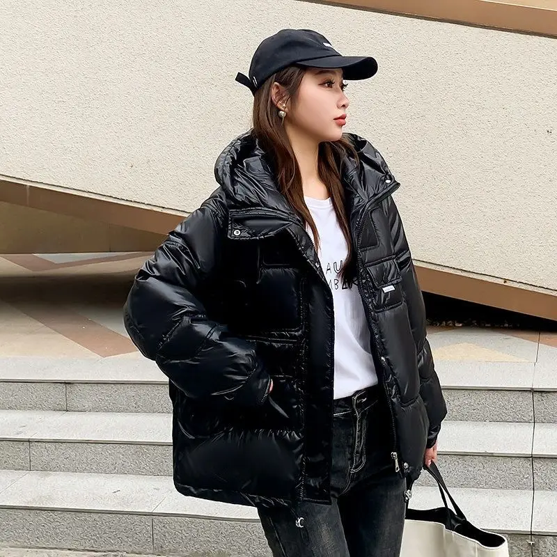 Winter Coats Hooded Long Sleeve Puffer Jacket Women's Cold Coat Parkas Super Hot Coats Cotton Jacket Korean Fashion Tops