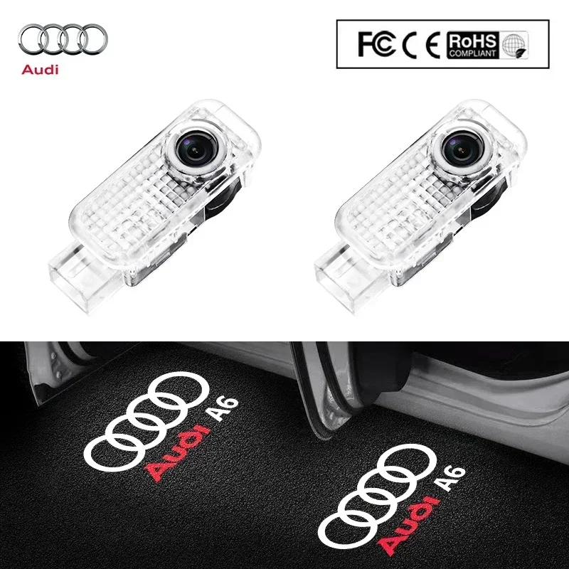 Светодиодная лампа для проектора Ghost Shadow дверь автомобиля приветственный свет Audi