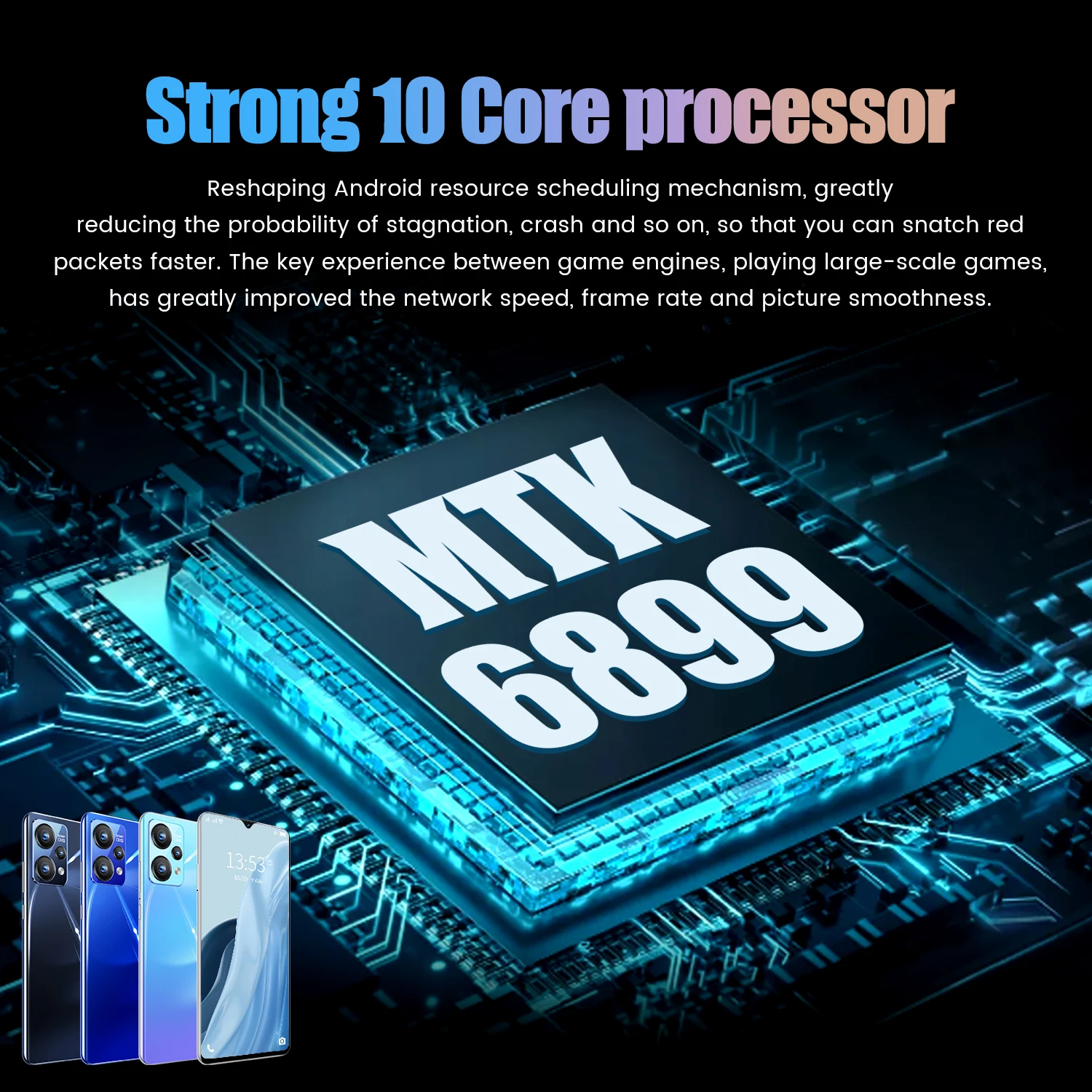 Новинка 2022 разблокированный смартфон RENO7PRO 4G 16 ГБ 512 сотовый телефон на базе Android 11