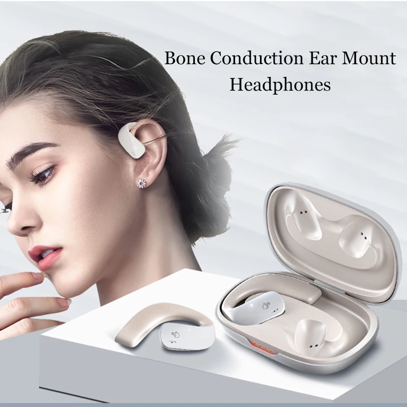 

Niye Bone Conduction TWS Bluetooth 5.3 Wireless Headphones Music Noise Canceling Headset HD Call Waterproof Sports Headphones