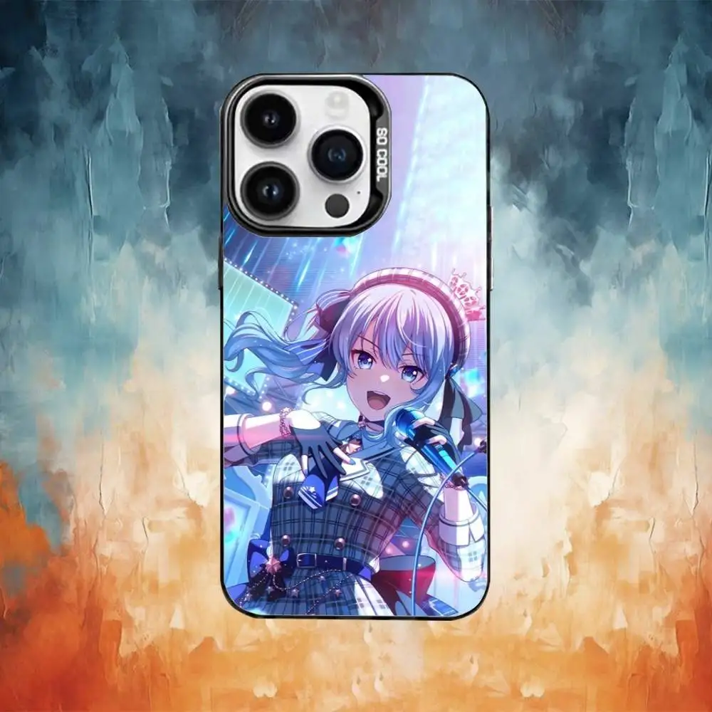 Фото Чехол для телефона H-Hoshimachi S-Suisei VtuberS для iPhone 17, 16, 15, 14, 13, 12, 11, Pro Max, Plus, серебристый, цвета конфет. №2