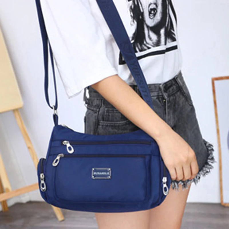 

Мужская сумка на плечо 2022, вместительная многофункциональная Мужская водонепроницаемая деловая сумка через плечо, нейлоновая Повседневна...