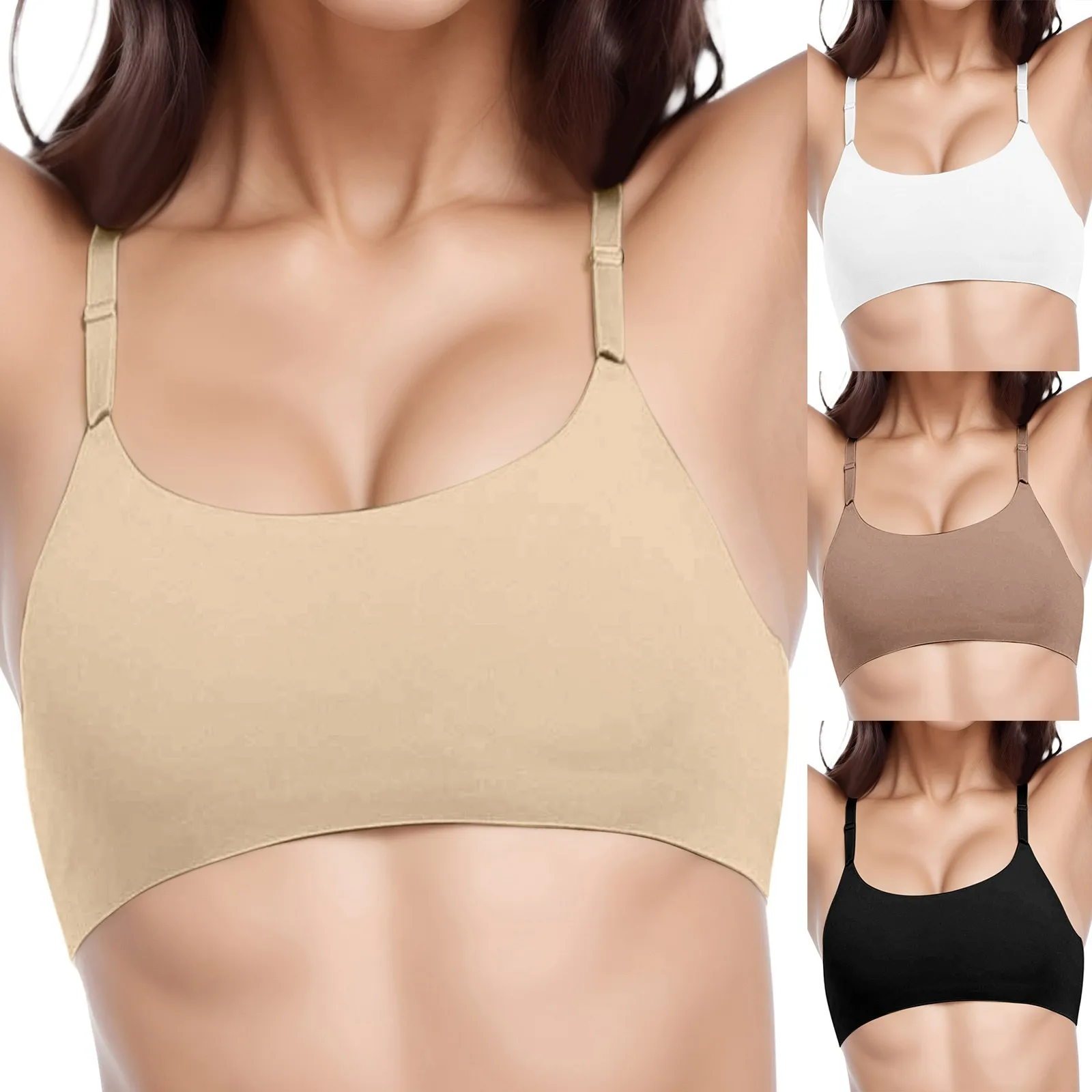 

Женское удобное и сексуальное нижнее белье, бюстгальтер с маленькой грудью без стальных колец, спортивный бюстгальтер с несъемными подушечками