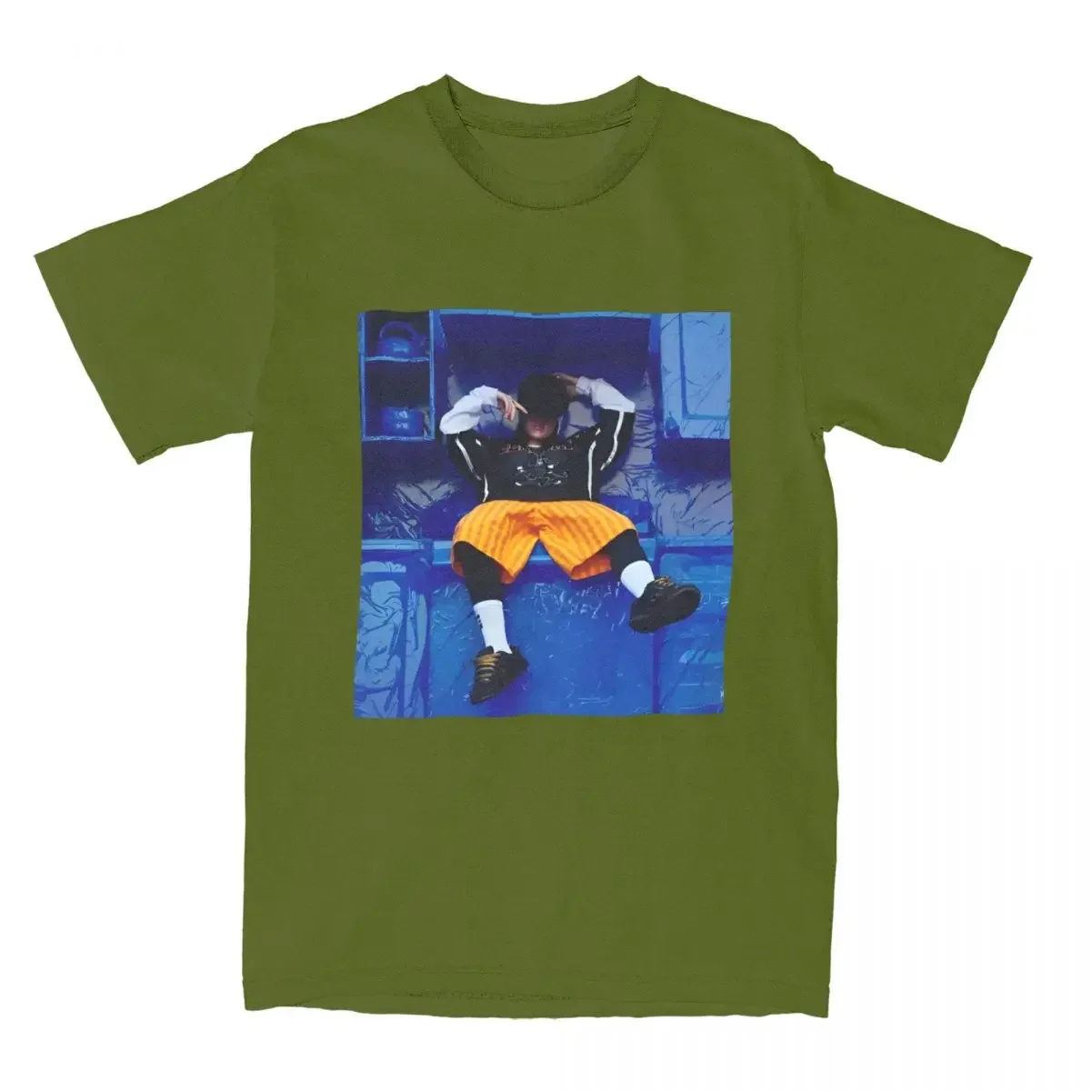 Футболка мужская с круглым вырезом 100 хлопок коротким рукавом