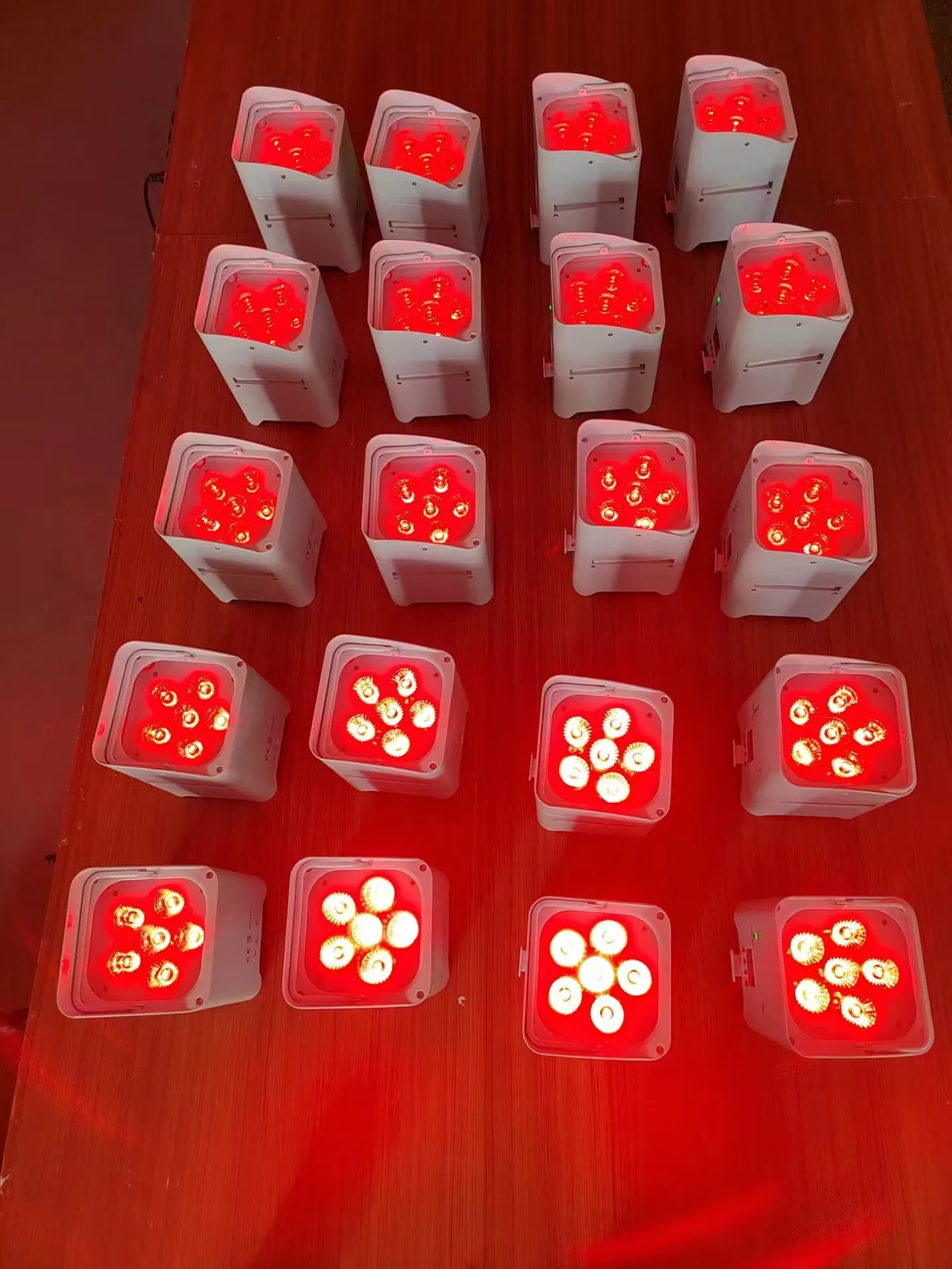 8 шт. светодиодный беспроводной номинальный 6x18 Вт dmx 6in1 rgbwa УФ перезаряжаемый