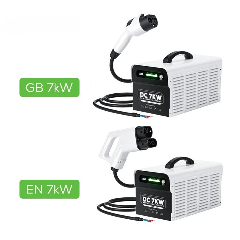Фото Ovrod Портативное зарядное устройство постоянного тока 7 кВт GB/T CCS EV ID4, совместимое с 220 В, зарядное устройство для электромобилей, паровая станция для зарядки постоянного тока для автомобилей №2