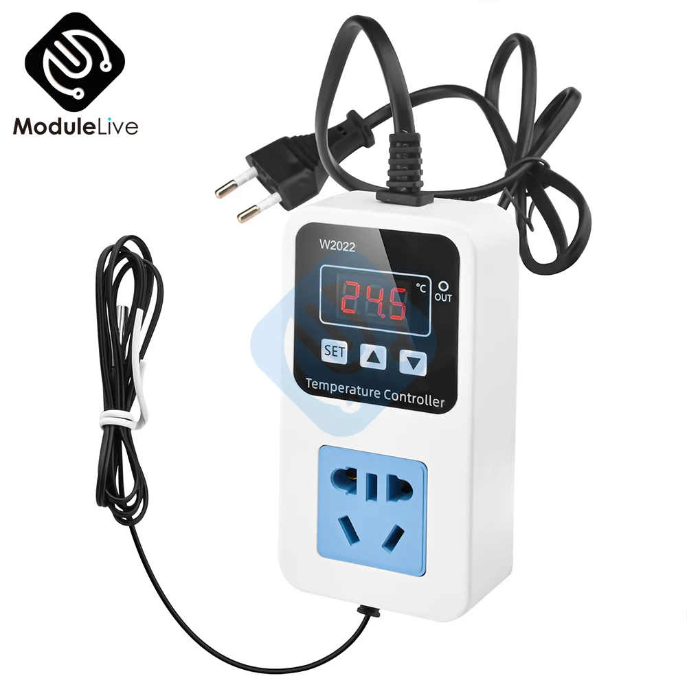 

Precise Digital Thermostat Humidistat AC 110V 220V Digital Temperature Controller Regulator Auto Car Incubator Thermoregulator