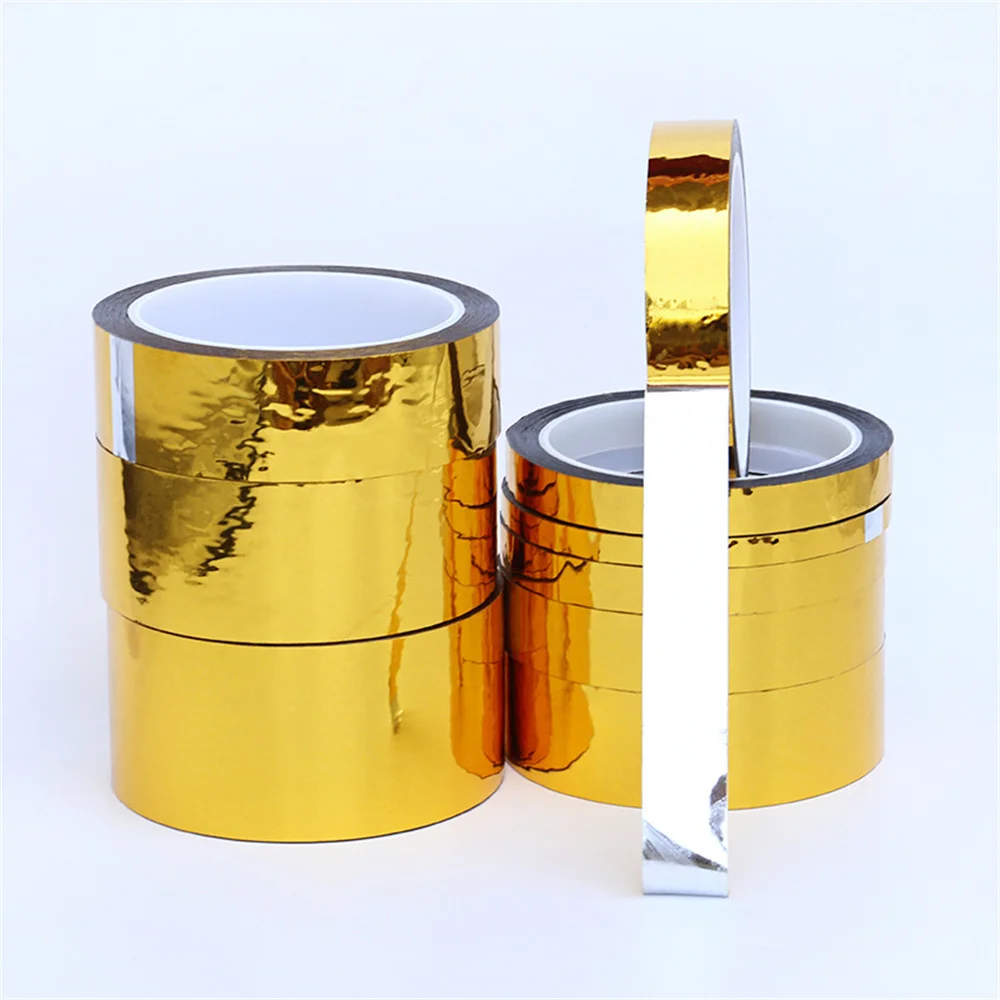 

50m Foil Tape Self Adhesive Tile Sticker 5mm 10mm 15mm 20mm 25mm Waterproof Gap Sealing Tape Anti-static Repair Tape