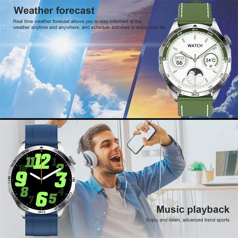 Смарт-часы для Android IOS ECG мужские часы 4 Pro AMOLED HD экран Bluetooth звонки GPS фитнес-трекер +