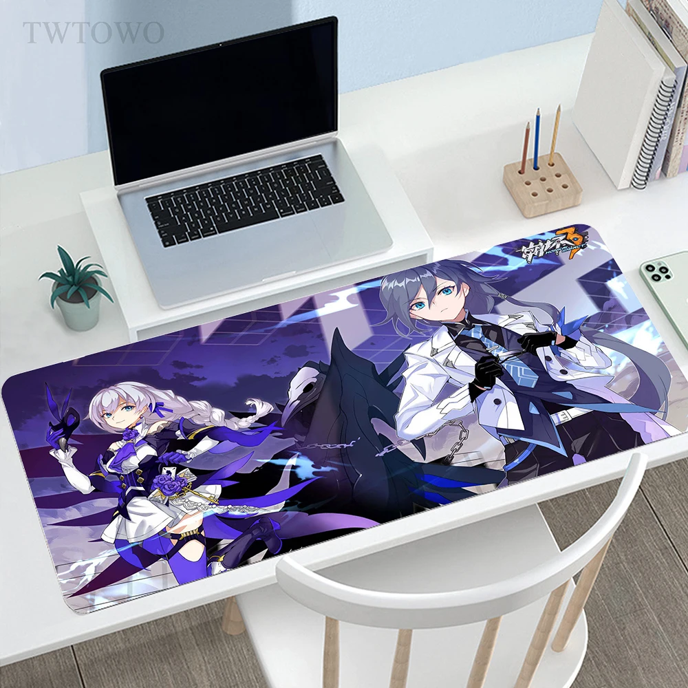 

Honkai Impact Mouse Pad Gamer New Computer HD Custom Desk Mats MousePads Gamer Soft Anti-slip Carpet Mice Pad Table Mat