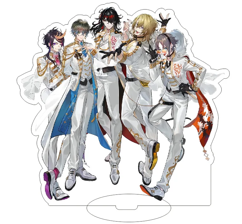 

Luxiem радужные клубы Vtuber, фигурки аниме nimisanji, Vox SHU хита, IKE, LUCA Shoto, лазерная фотография, 15 см, акриловая модель на подставке Gifts