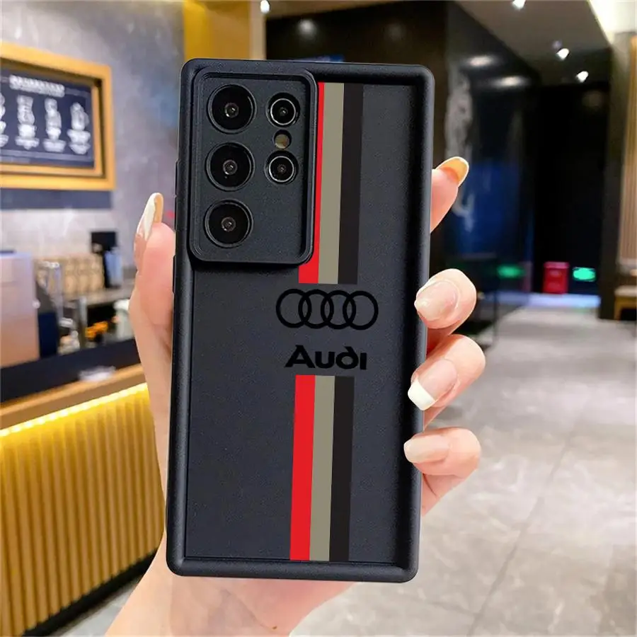 Чехол для телефона A-Audi RS Sport Car Samsung Galaxy S24 Ultra S23Ultra S20 FE S23 Plus S21 S22 5G силиконовый чехол
