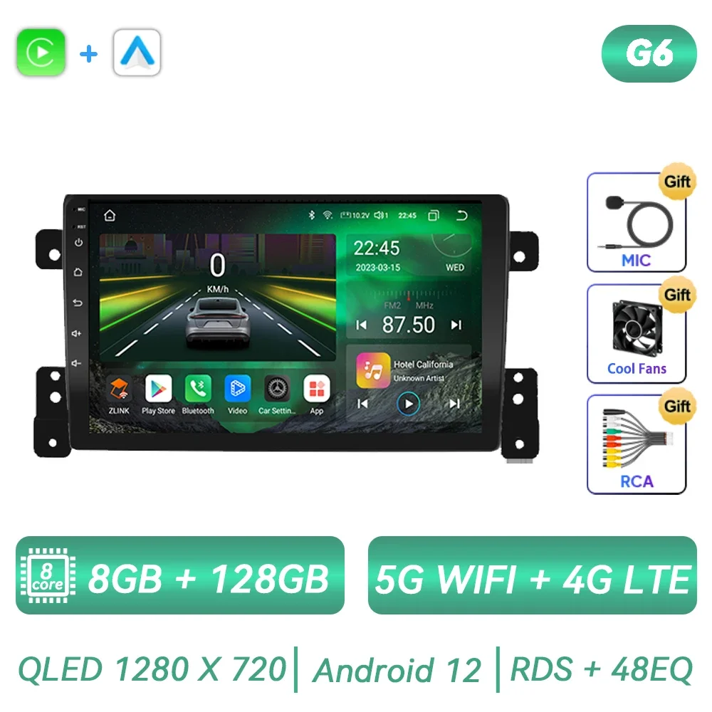 

Автомобильная Мультимедийная магнитола для Suzuki Grand Vitara 3 2005 2006 2007 2008 2009 2010 2011 2012 2013 2014 2015 Android автомобильный Carplay сенсорный экран видео GPS навигация