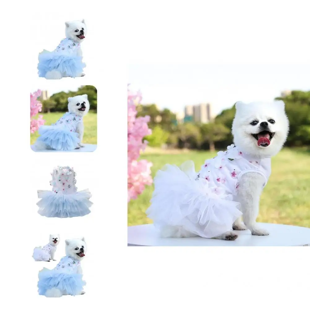 

Stylish Pet Vest Super Thin Pullover Dog Skirt Dog Lace Skirt Pet T-shirt