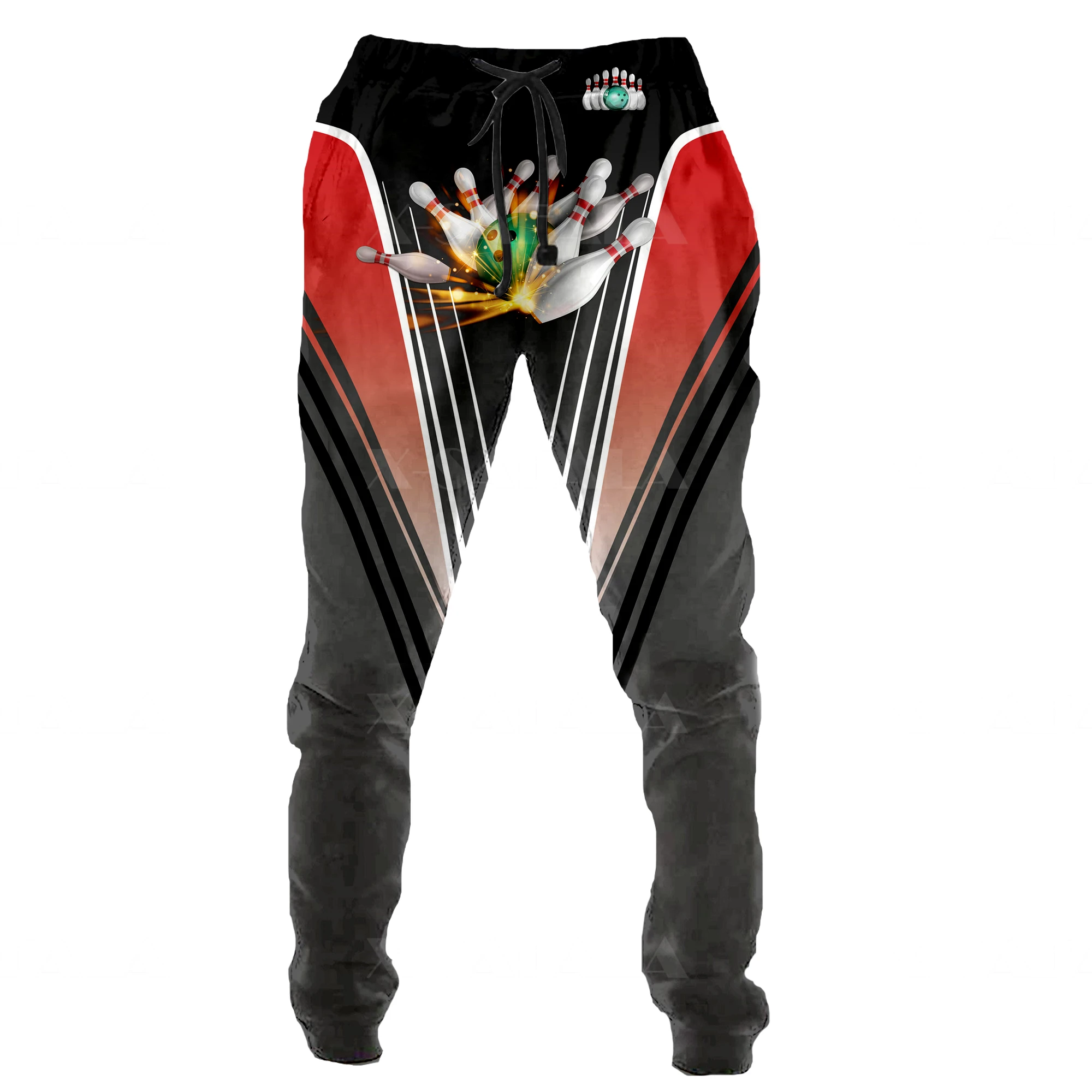 Подарок для любителей боулинга спортивные брюки с 3D принтом мужские