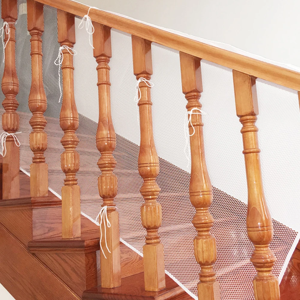 

3m Sturdy Solid Adjustable Home Decor Indoor Outdoor Patios Thick Mesh With Tying Ropes Kids Stairs Safety Net Fall Protection