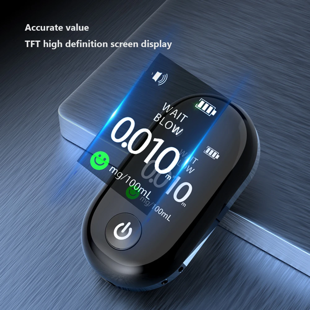 

Автомобильные драйверы, тестер для обнаружения дыхания и алкоголя, Высокоточный Ручной TFT-экран, цифровой анализатор алкоголя для тела, дет...