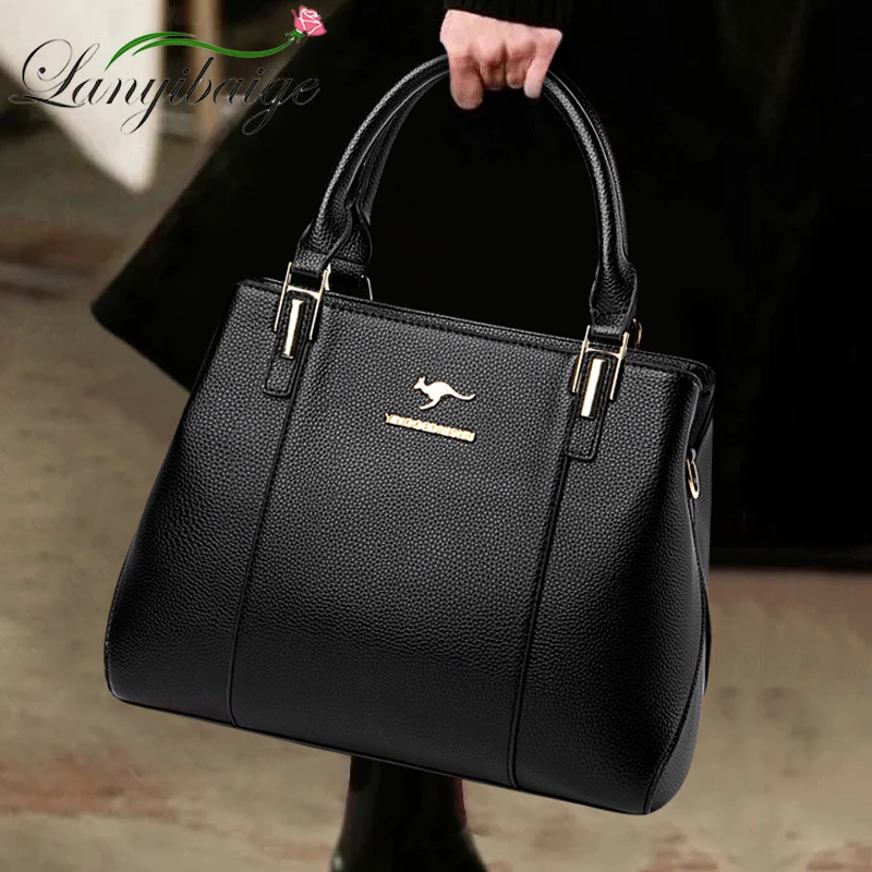 

Genuine Handbags For Women 2023 New High Quality Soft Leather Sac Famous Designer Ladies Crossbody Shoulder Bags Casual Tote Bag