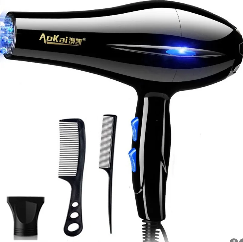 220V Household Hair Dryer High Power 2200W Electric Hair Dryer Hair Dryer Household Salon Hairdressing Blow Cartridge EU Plug enlarge