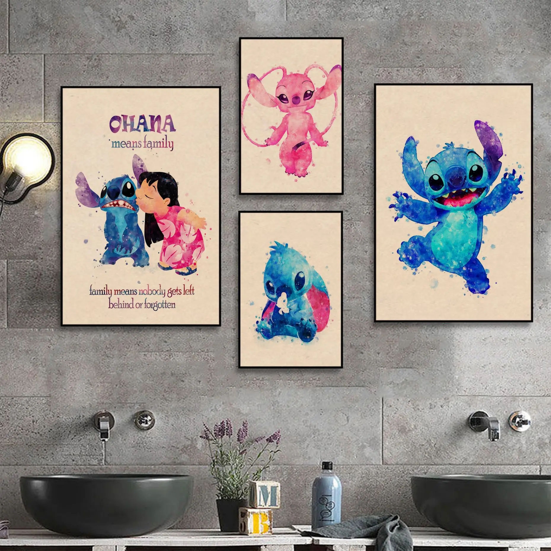 

Плакаты из мультфильма Disney, аниме постеры, настенные художественные Ретро Плакаты для домашнего декора, художественные наклейки на стену