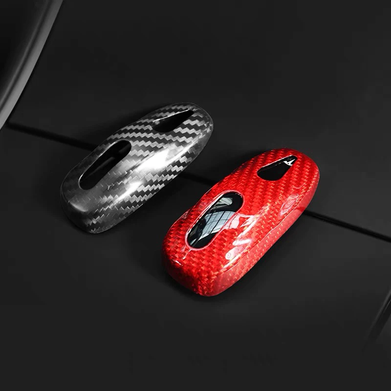 

Чехол для ключа из настоящего углеродного волокна для Tesla Model 3, 3 модели S, чехол для защиты автомобиля, аксессуары для стайлинга