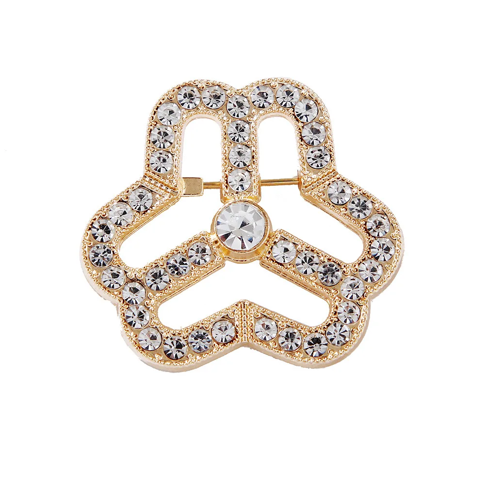

Exquisite Design Women's Day Brooch Pins For Women Gold Sliver Austria Rhinestone Crystal Brooch Pins Fashion Jewelry Gifts