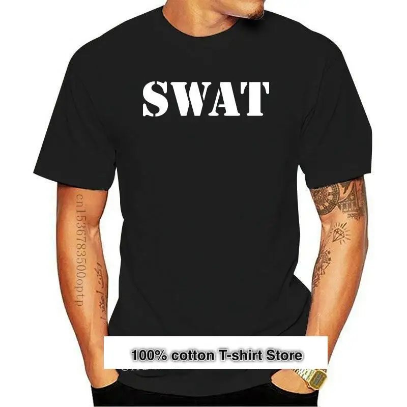

Camiseta de 2 caras para hombre, camiseta de estilo SWAT