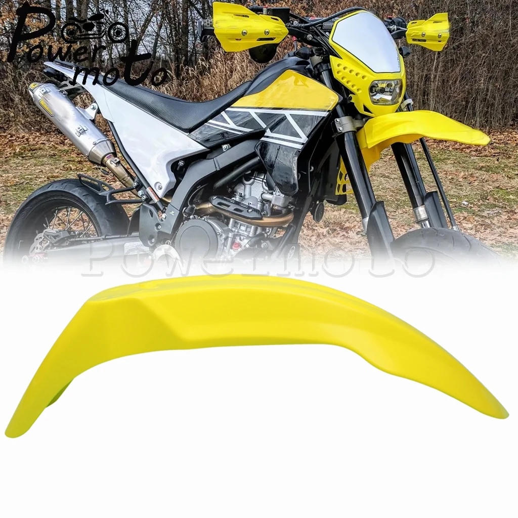 Фото Для Suzuki DR650SE DRZ RMZ DR RM RMX 85 125 200 250 400 450 Желтый передний брызговик Универсальный брызговик для мотокросса Supermoto №1