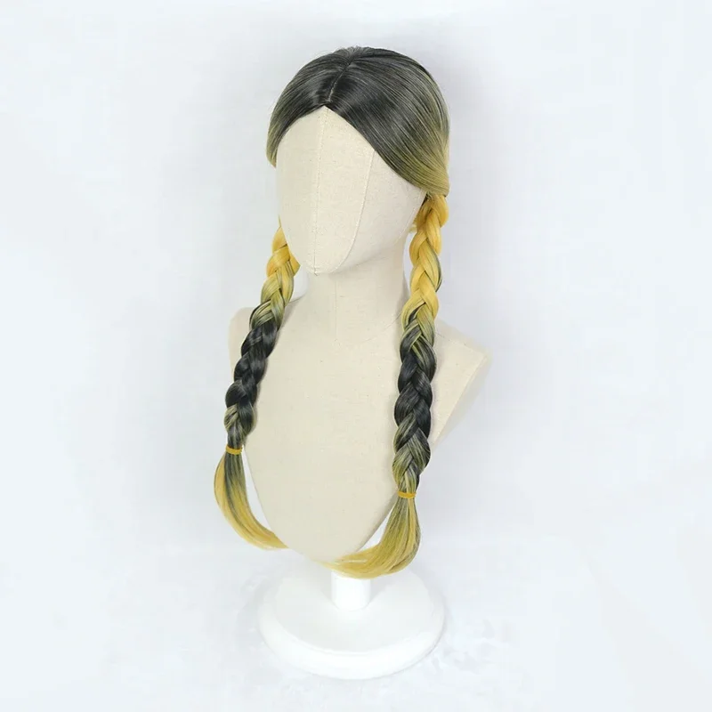 Токио Мстители Haitani Ran Braids Длинный парик Косплей Костюм Термостойкие