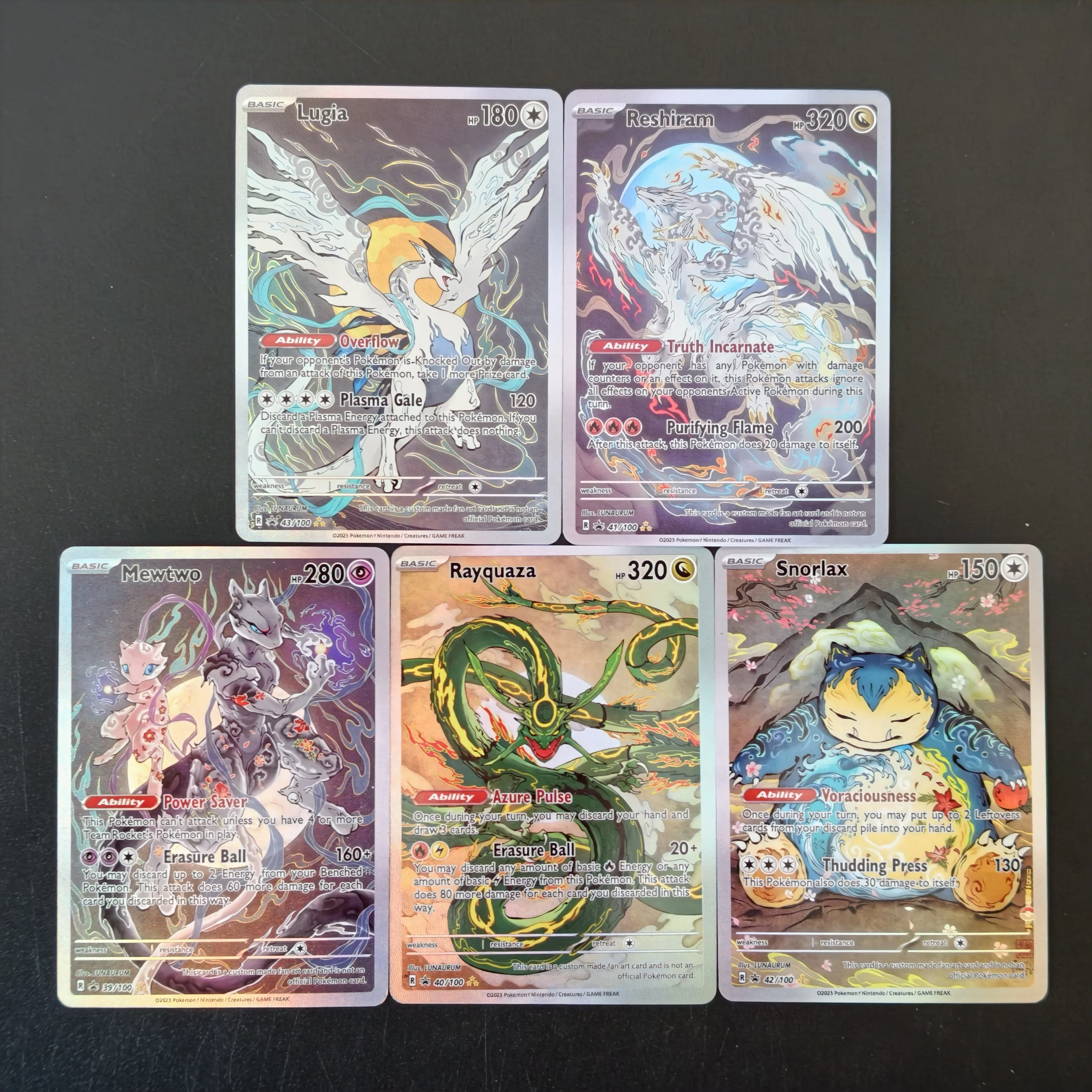 Фото Коллекционная карта PTCG Pokemon 2023 года, английская/ориентальная, в стиле тушевой живописи, сделанная своими руками, с полной текстурной голографической вставкой и текстурой, имитирующей бумагу. №5