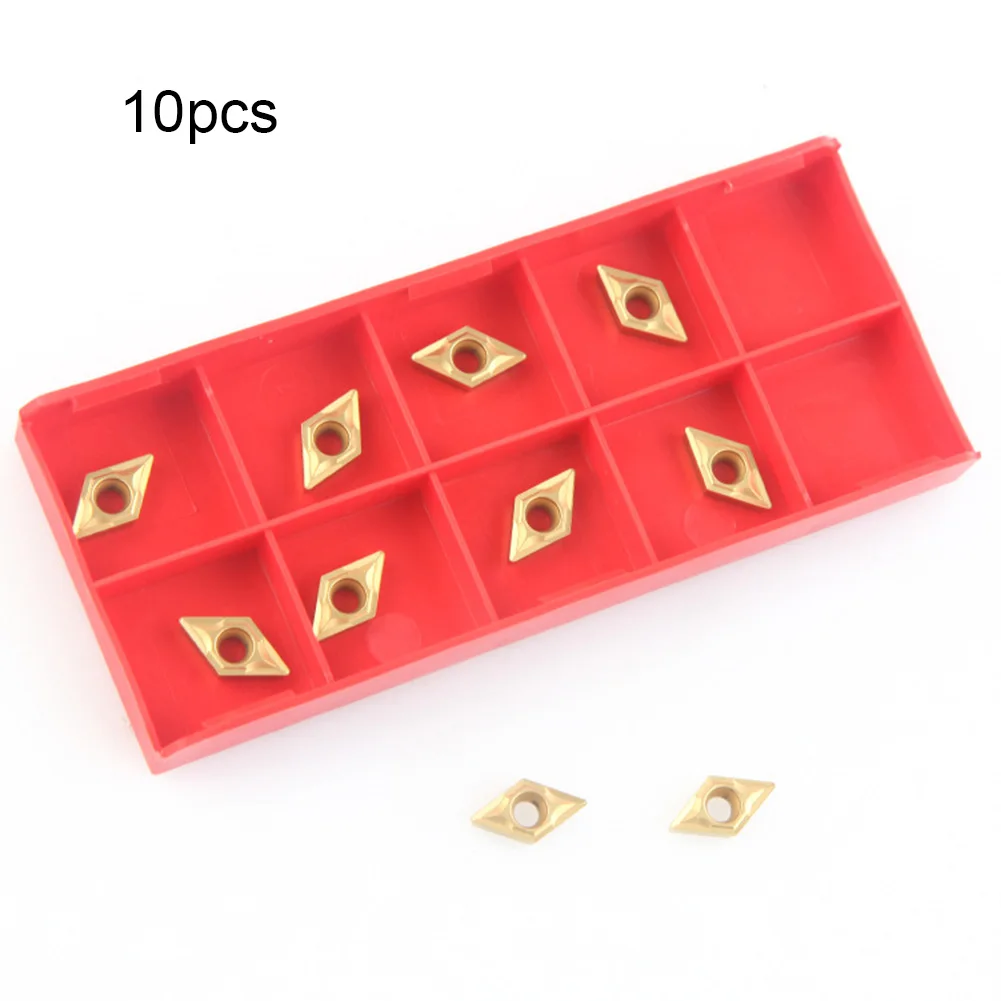 

10pcs DCMT070204 CNC Turning Tool Carbide Blades Monolithic Type Metal Mechanical Lathe Machine Milling Cutter Woodworking