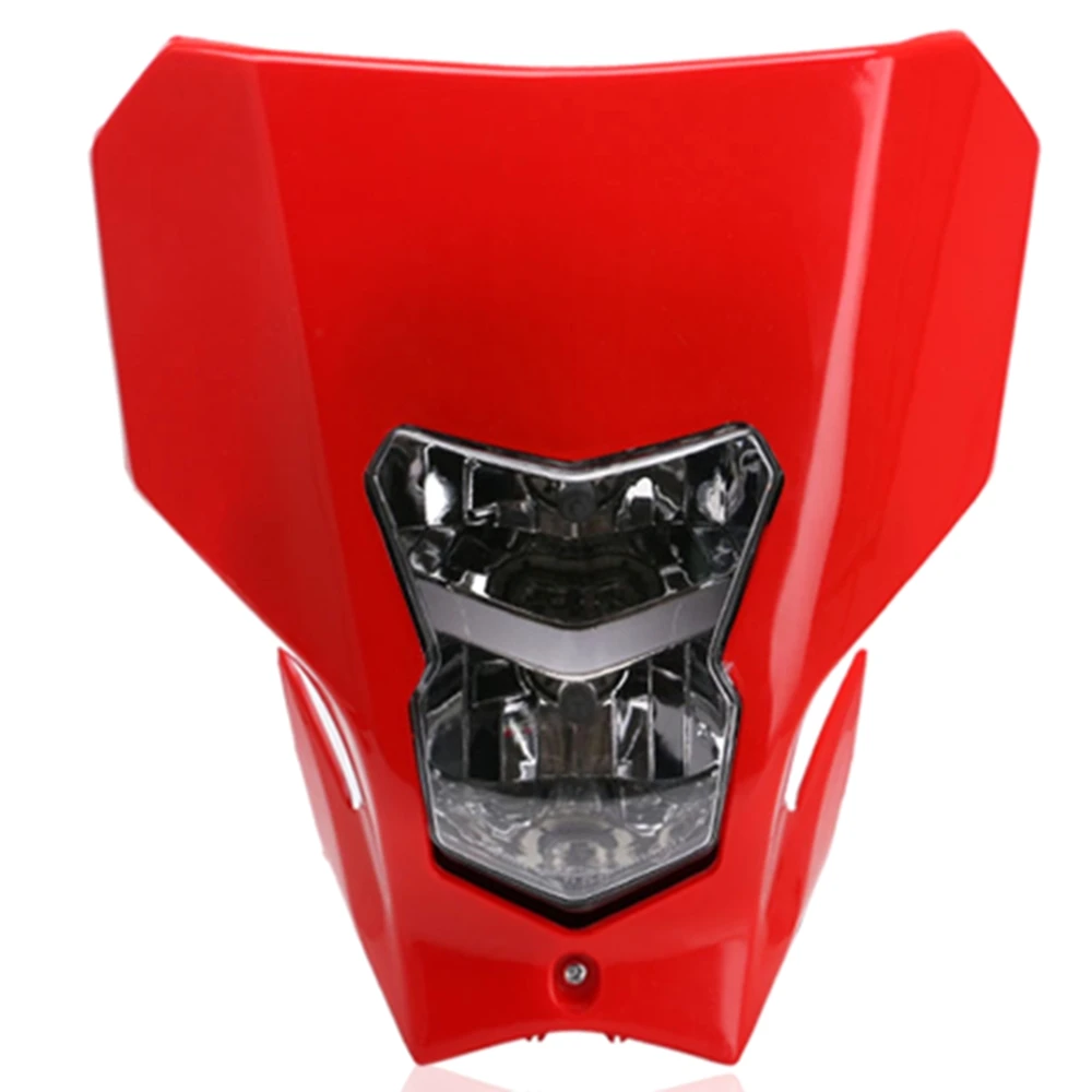 

Красная галогенная фара для мотоцикла, лампа для лобового стекла, обтекательная маска для фар, дневные ходовые огни для Honda Crf450L 450XR 2019-2020