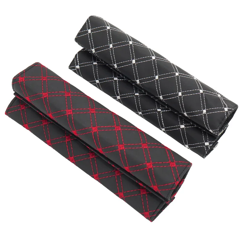 

Car red wine seat belt shoulder pads, car shoulder pads paired, car accessories