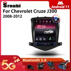 Автомагнитола Srnubi Android 10 для Chevrolet Cruze J300 2008-2012, мультимедийный видеоплеер 2 Din, 4G, GPS-навигация, головное устройство Carplay