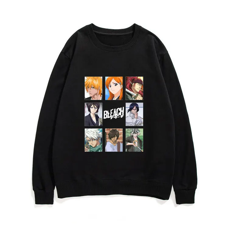 

Классическая уличная одежда 90-х аниме отбеливатель Ichigo, пуловер с длинным рукавом унисекс в стиле Харадзюку, качественное боди, удобная тол...