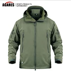 Тактическая флисовая куртка для мужчин, большой размер, уличная камуфляжная одежда для охоты, костюмы, военная форма, походная куртка с капюшоном для кемпинга