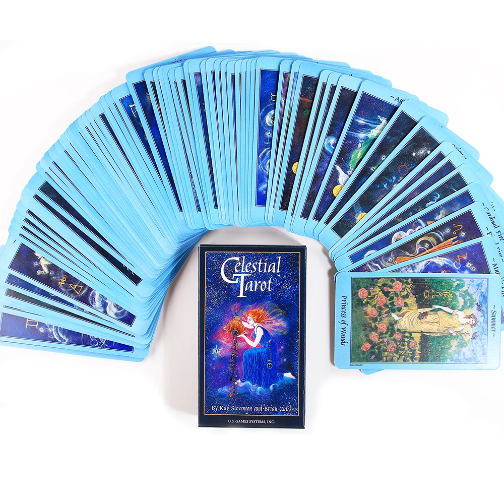 

Celestial Tarot Deck Full-Color Cards Oracle Divination Fate Game Deck Tarot Table Board Games Playing Card With PDF Guidebook