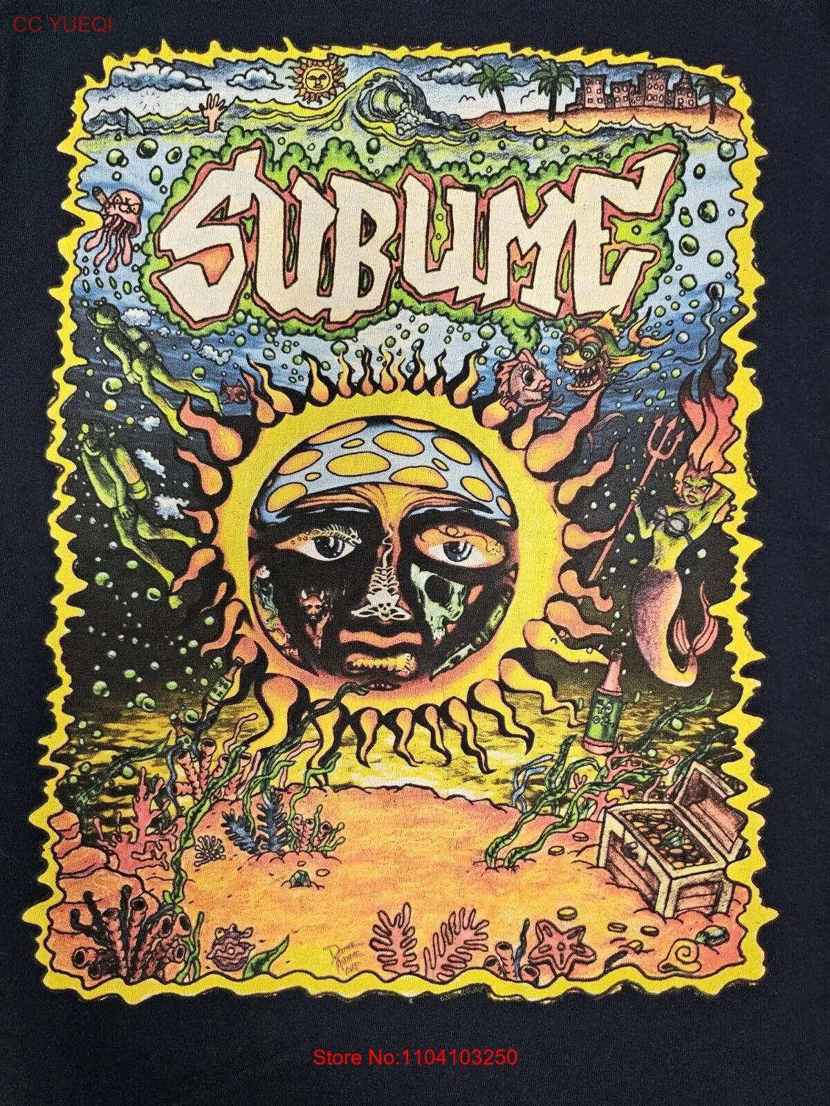 Винтажная мужская рубашка Sublime маленькая футболка в стиле рок-группы 2018