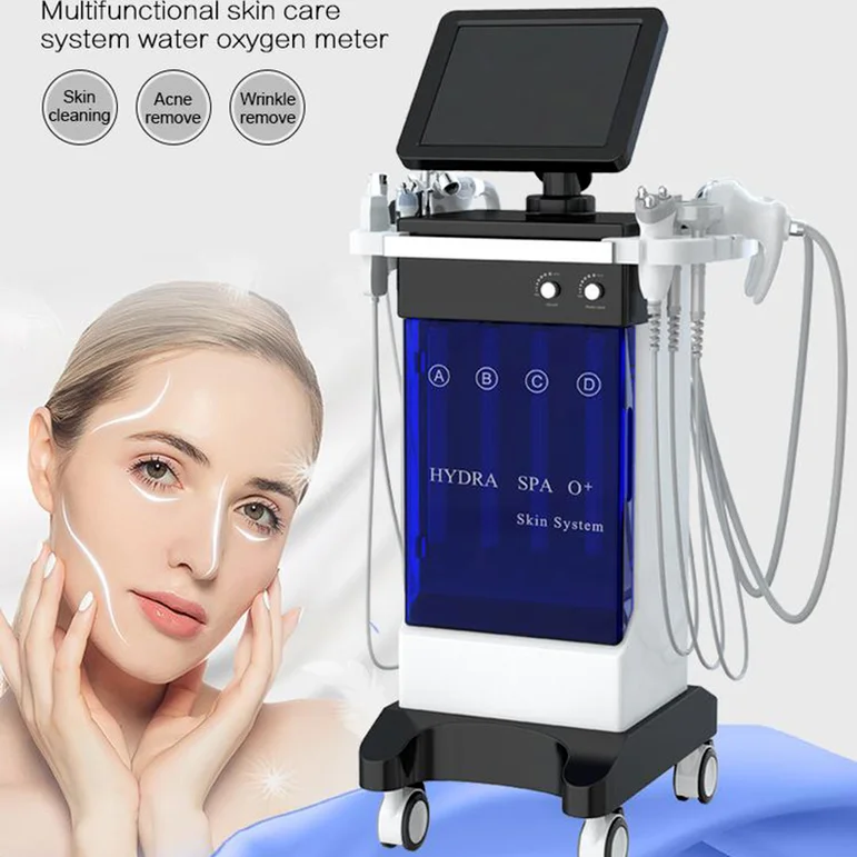 

Custom Edition !!! Hydro Dermabrasion Facial Water Hydra Diamond Machines Spa Cleaning Ce Dhl