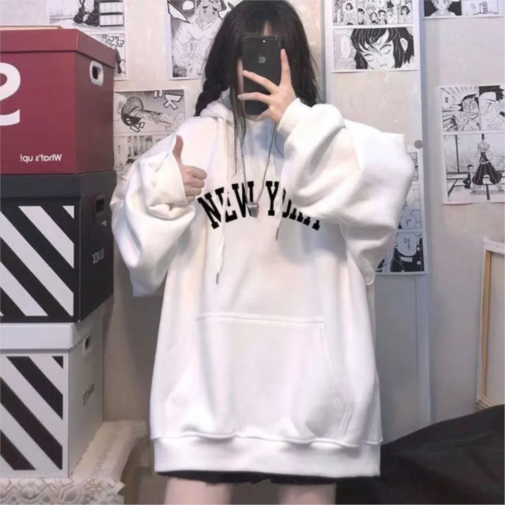

Autumn 2022 New Hooded Sweatshirt For Schoolgirl Loose And Thickened